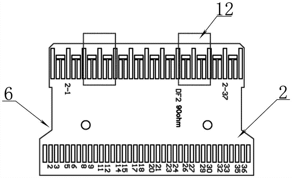 Line structure of high-frequency transmission cable assembly