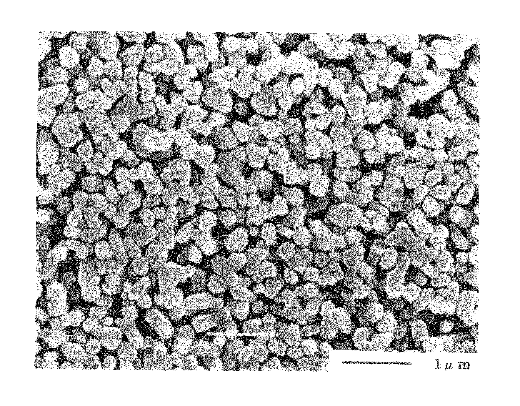 Process for production of powder of perovskite compound