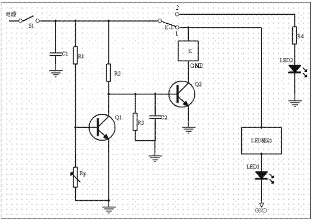 LED lamp overheat protection circuit