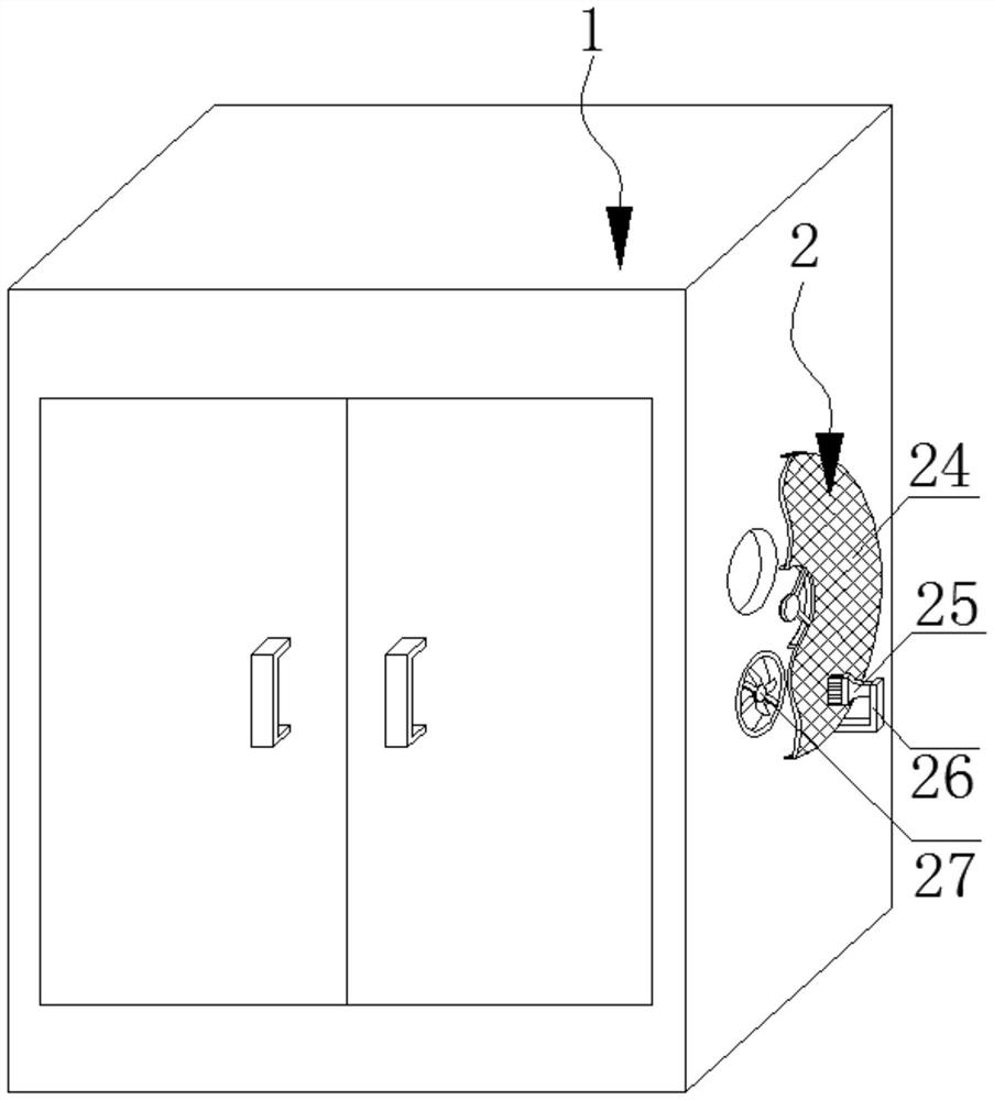 Efficient heat dissipation power distribution cabinet
