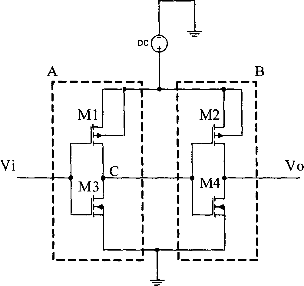 Buffer in ultra-low power consumption integrated circuit