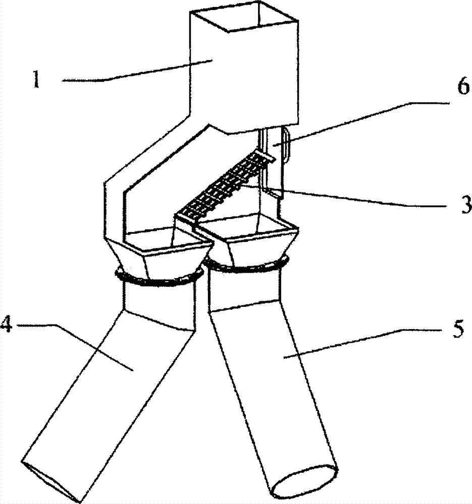 Overflowed material screening device and asphalt stirring equipment