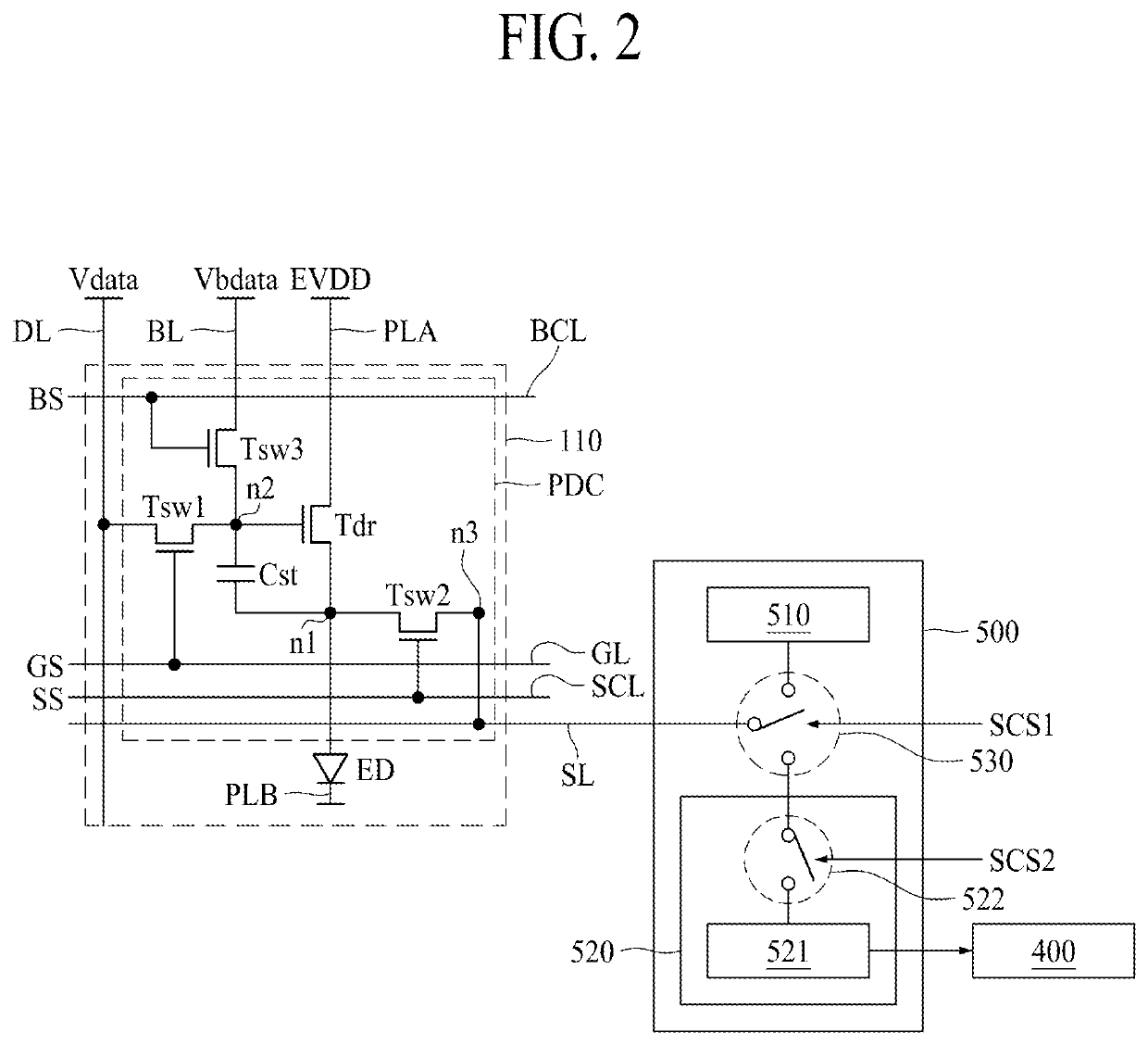 Light emitting display panel and light emitting display apparatus using the same