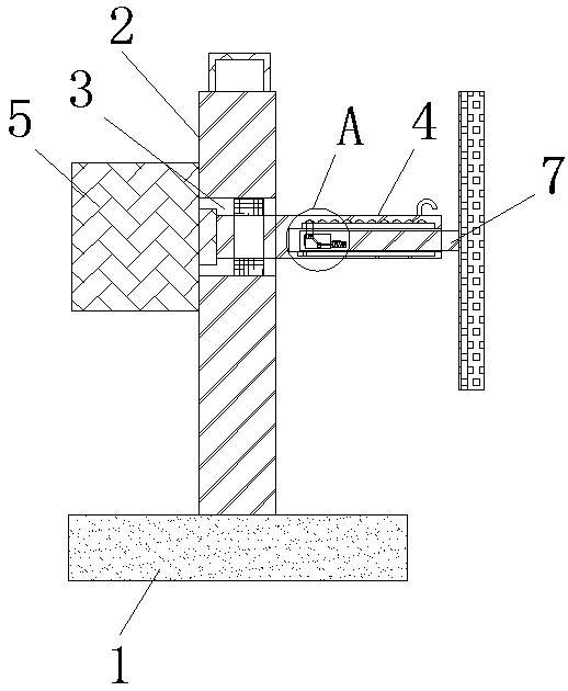 Threading construction device for electrical installation in building