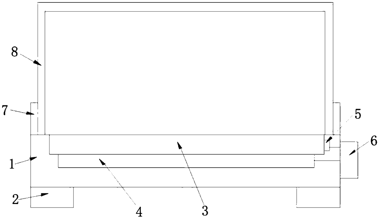 Lithium battery heating test device