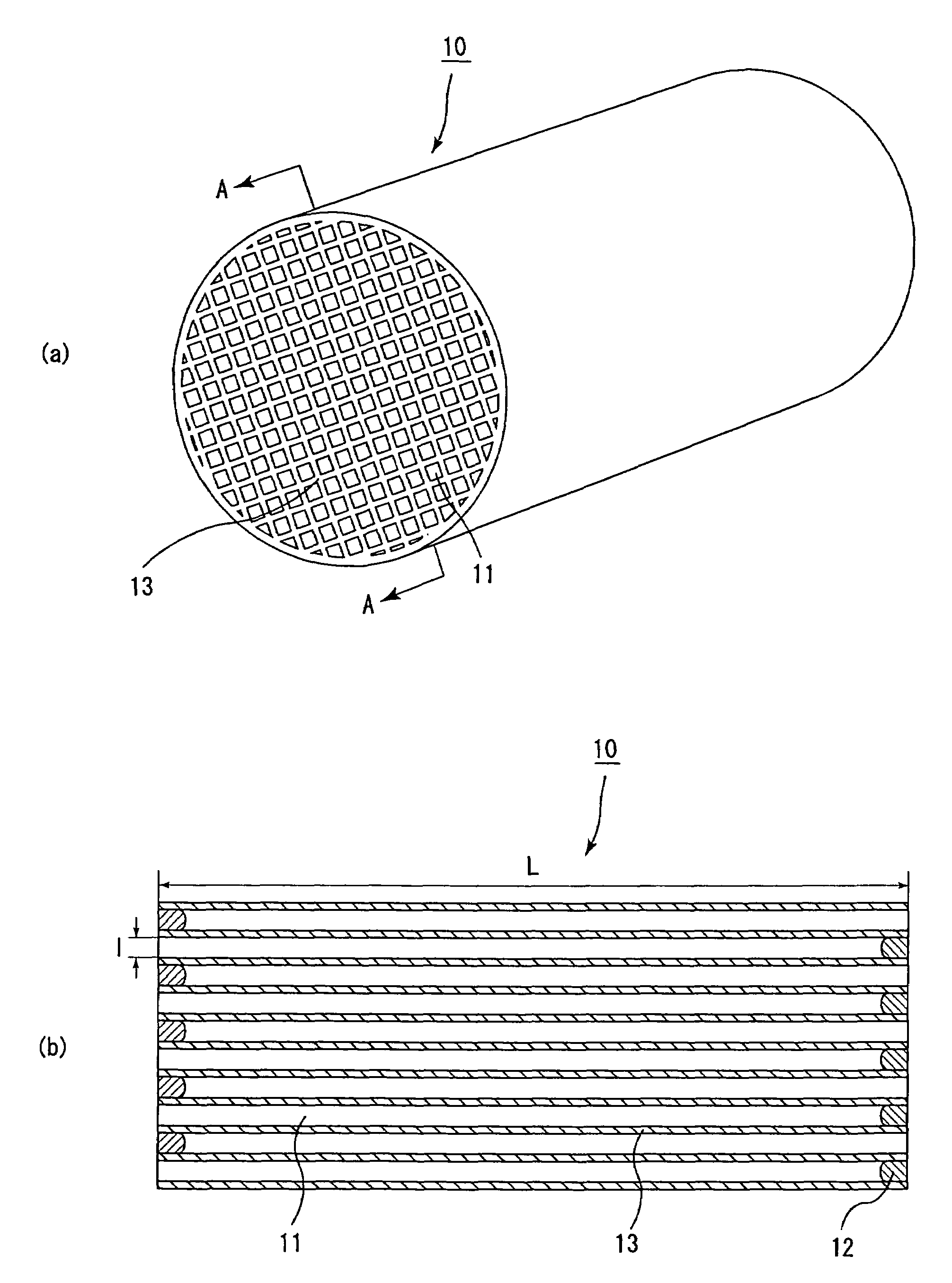 Honeycomb filter for exhaust gas decontamination and exhaust gas decontamination apparatus