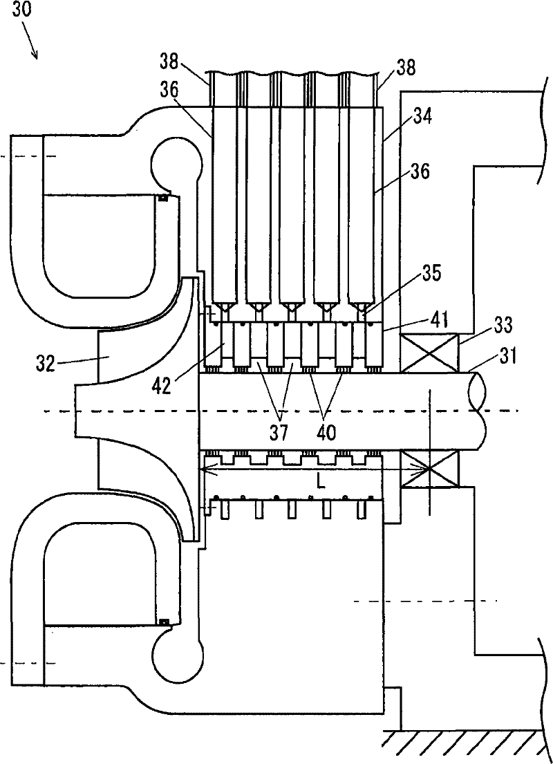 Shaft sealing structure of centrifugal compressor