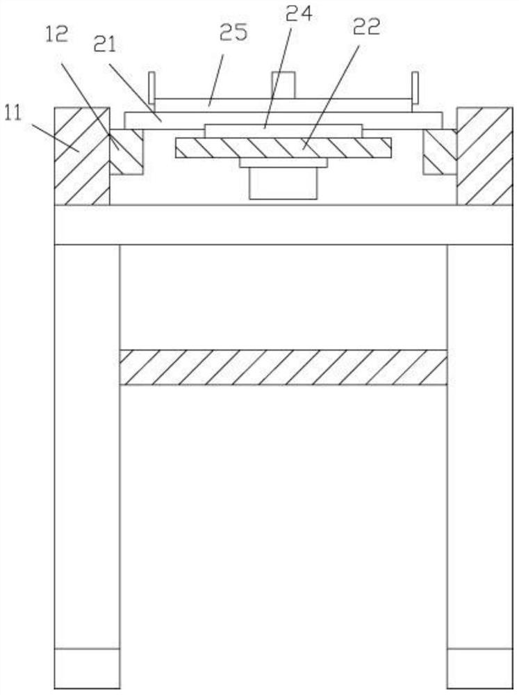 A refrigerator detection bench with an automatic rotation mechanism