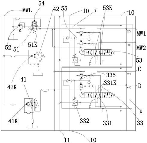 Double-telescopic system