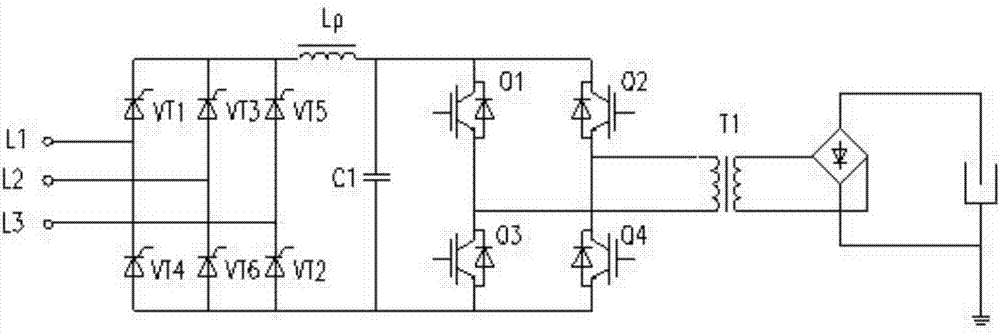 SPWM (Sinusoidal Pulse Width Modulation) power modulation method and system