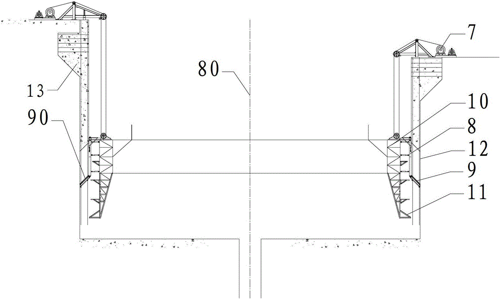 Full-circle integrated upside-down hanging formwork and its erecting and demoulding methods