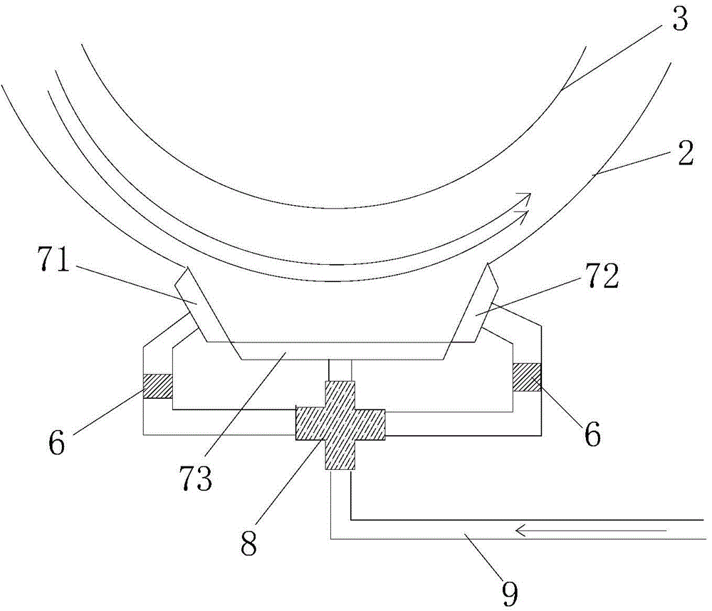 Blowing type roller washing machine and clothes-washing method thereof