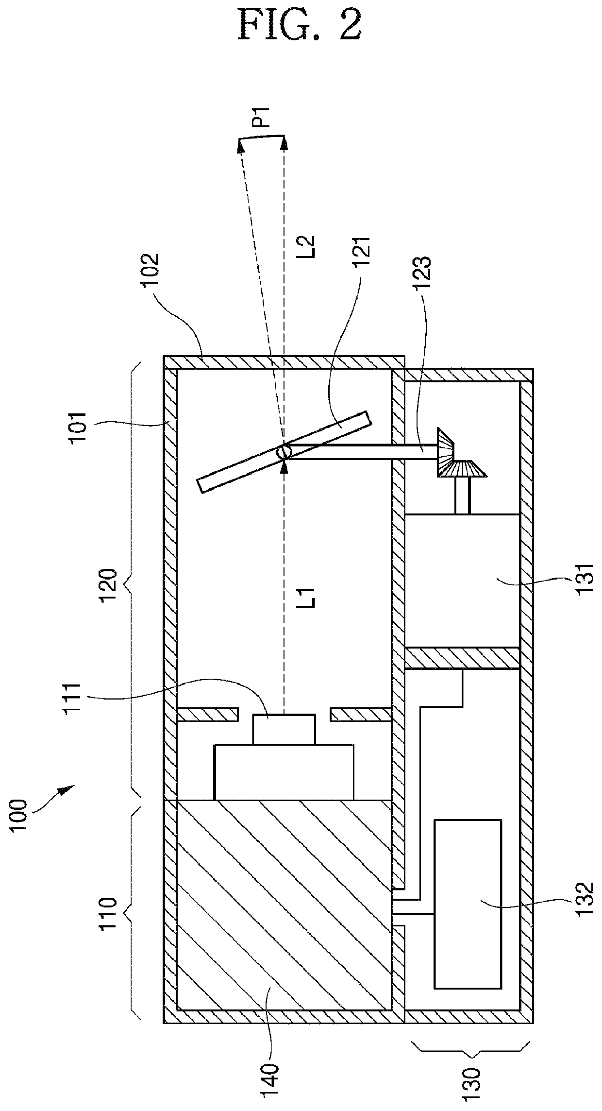 Laser light source device and parking indicator light system including same