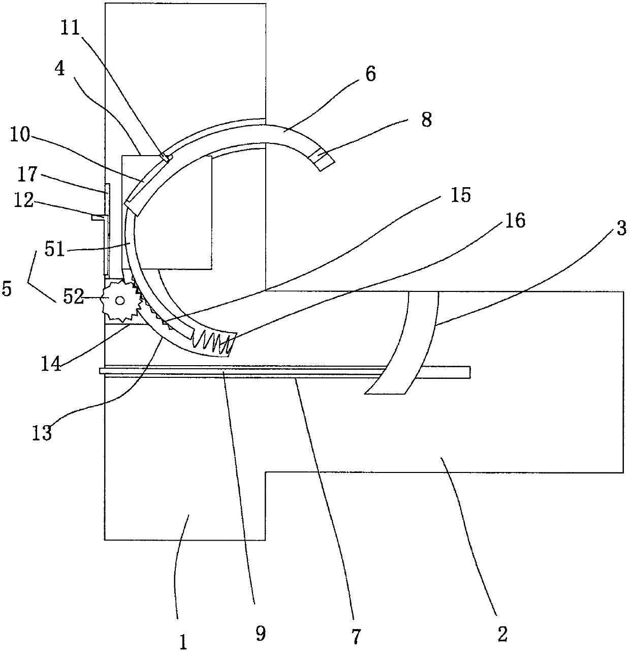 Position locking structure for mechanical installation