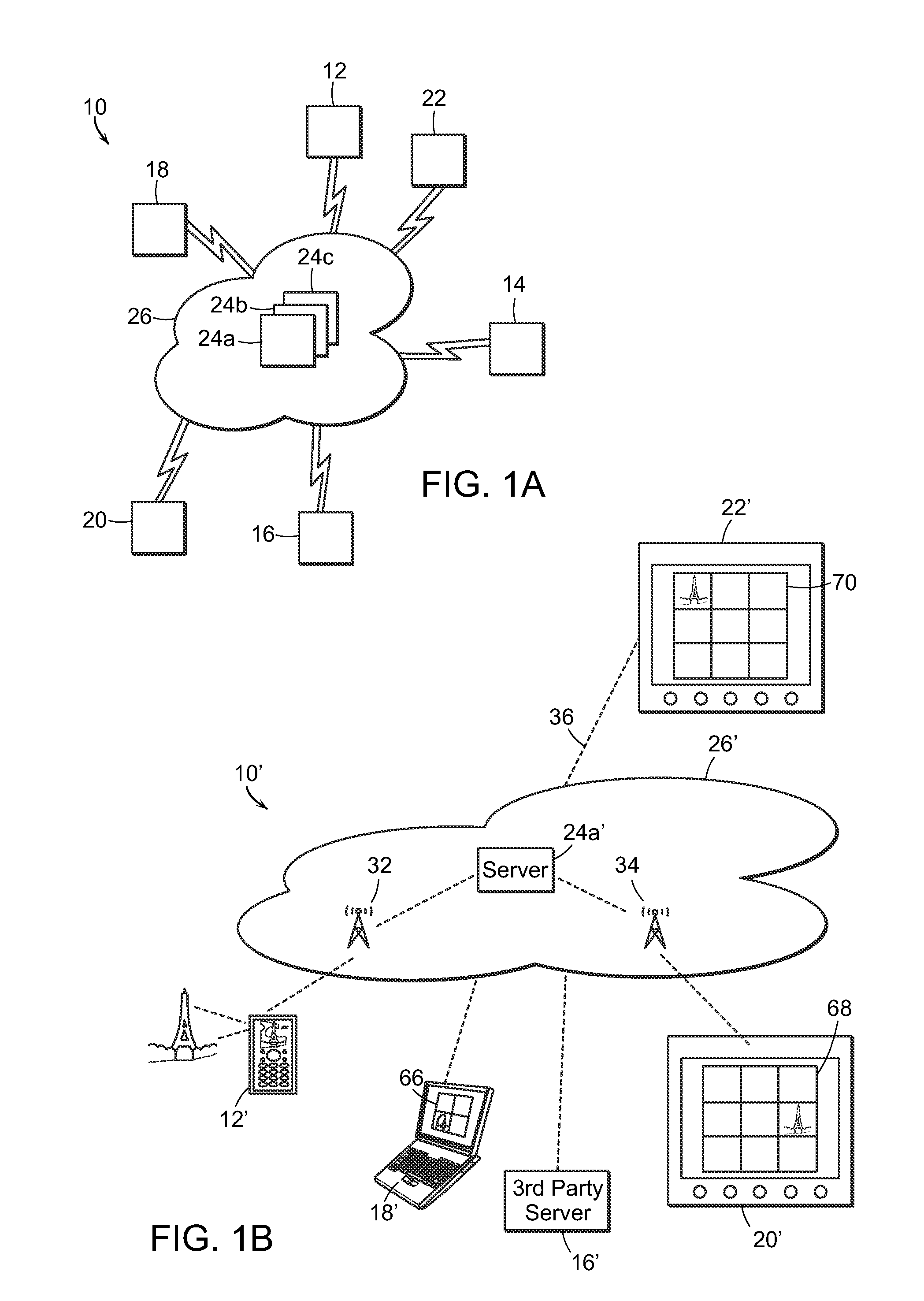 Systems and methods for multimedia content sharing with removeably coupled headless computing and/or communications nodes