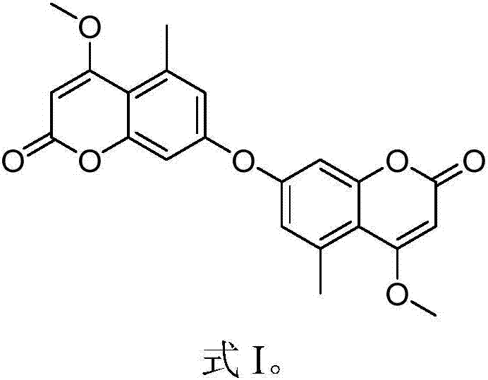 Dicoumarin derivative and preparation method and application thereof