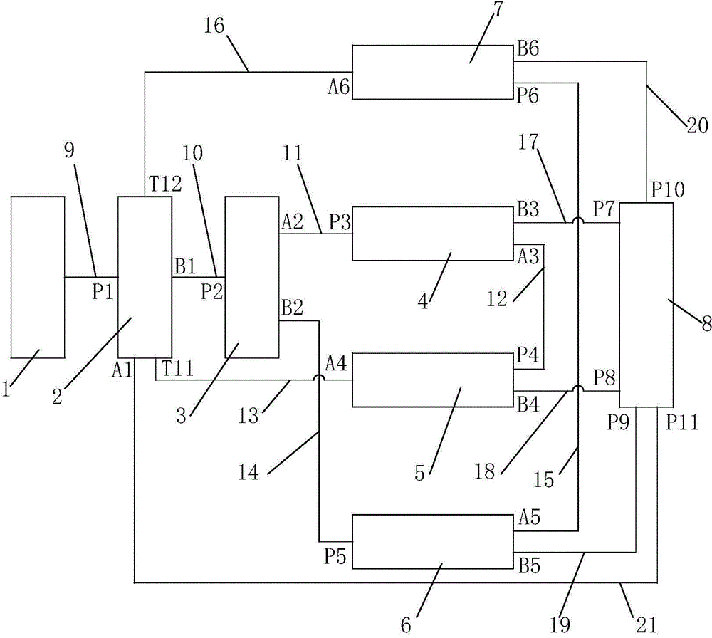 Hydraulic control loop for retractable ironing vibration motors and roadbed slope vibrating motors