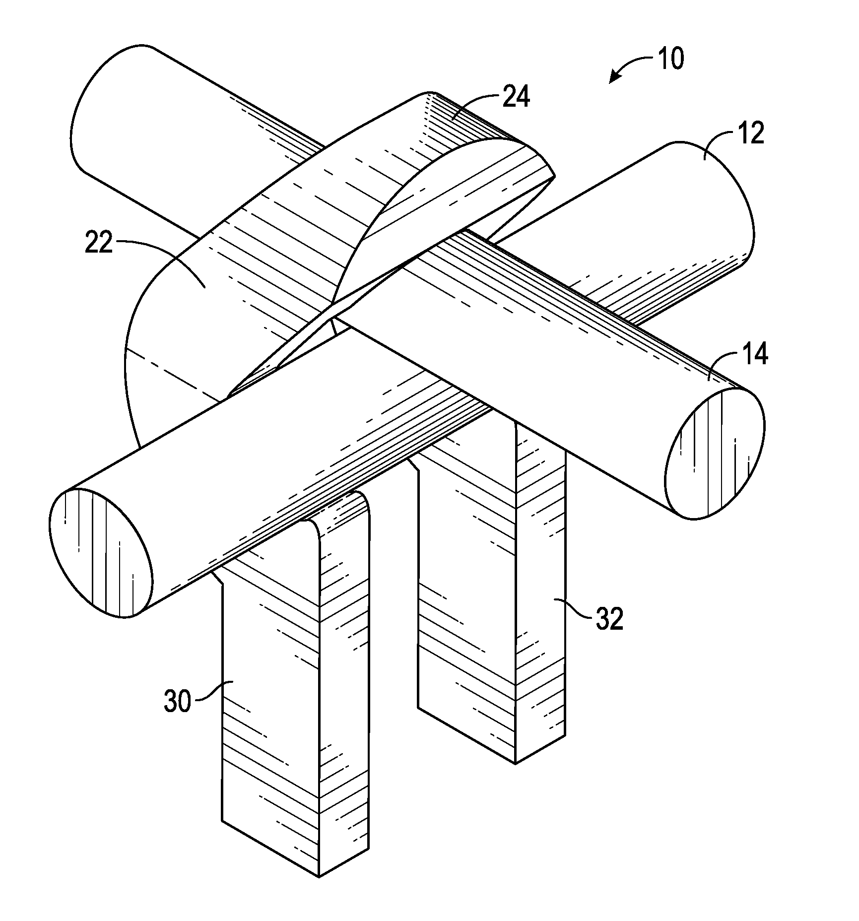 Rod clip stand