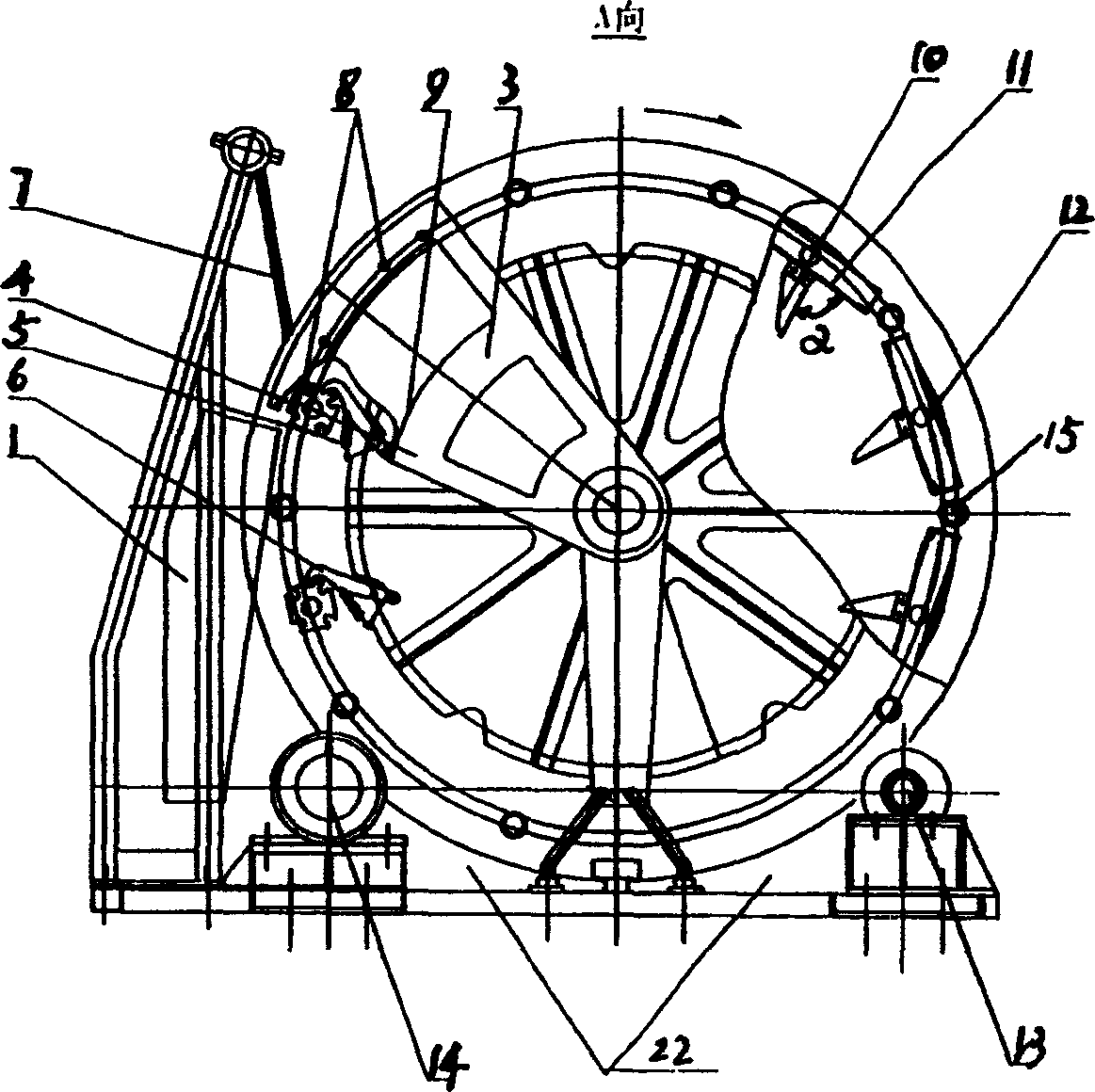 High-efficiency refuse sieving machine