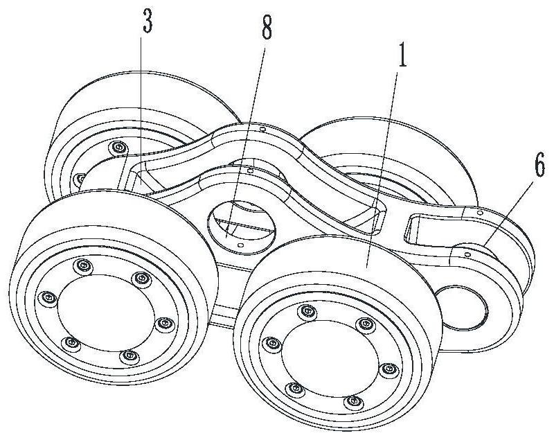 Loading wheel chain assembly