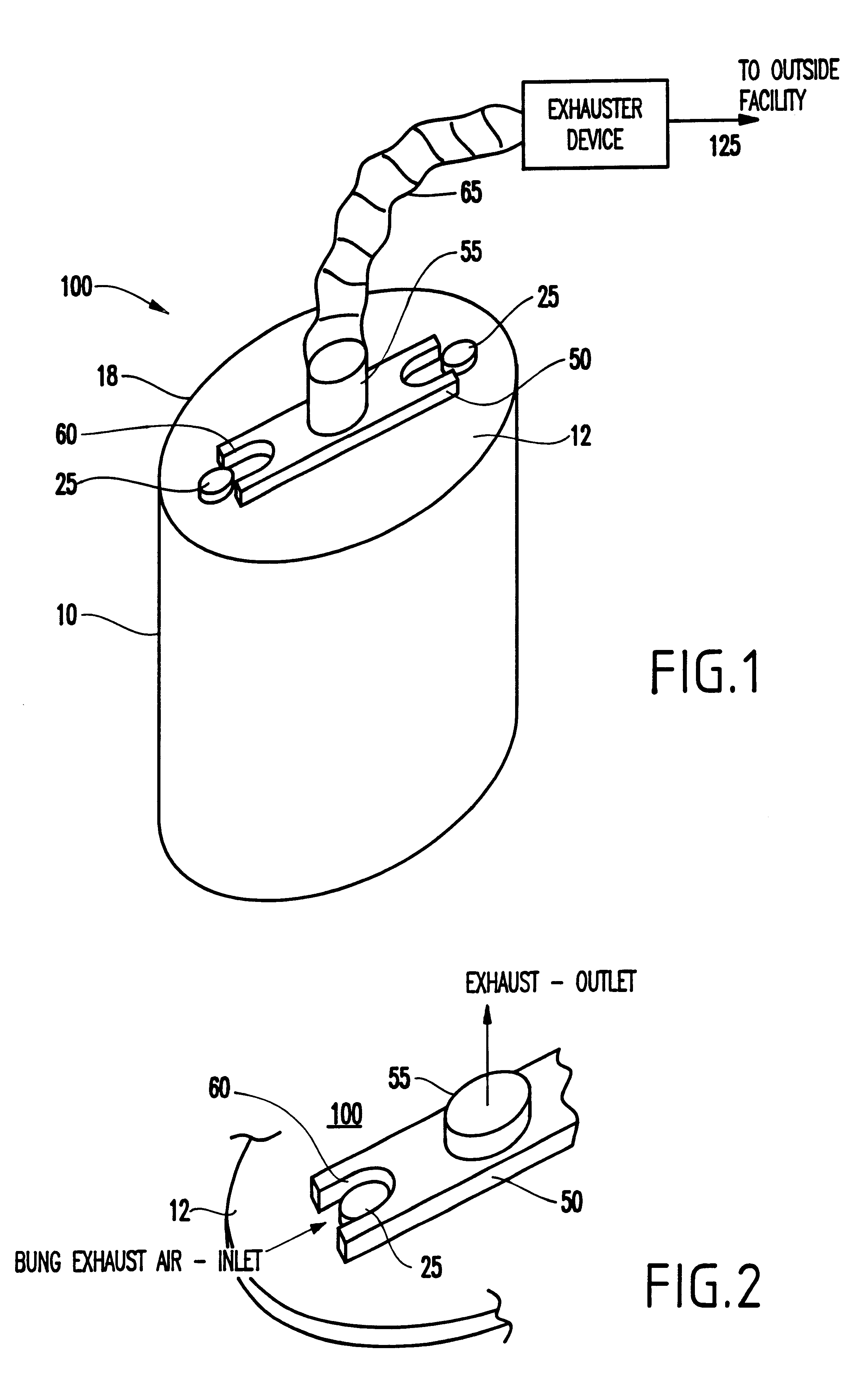 Venting device for hazardous material containers