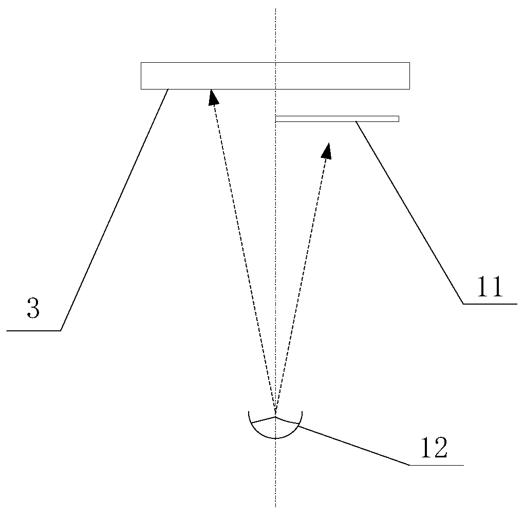 Device and method for measuring secondary electron emission coefficient of material