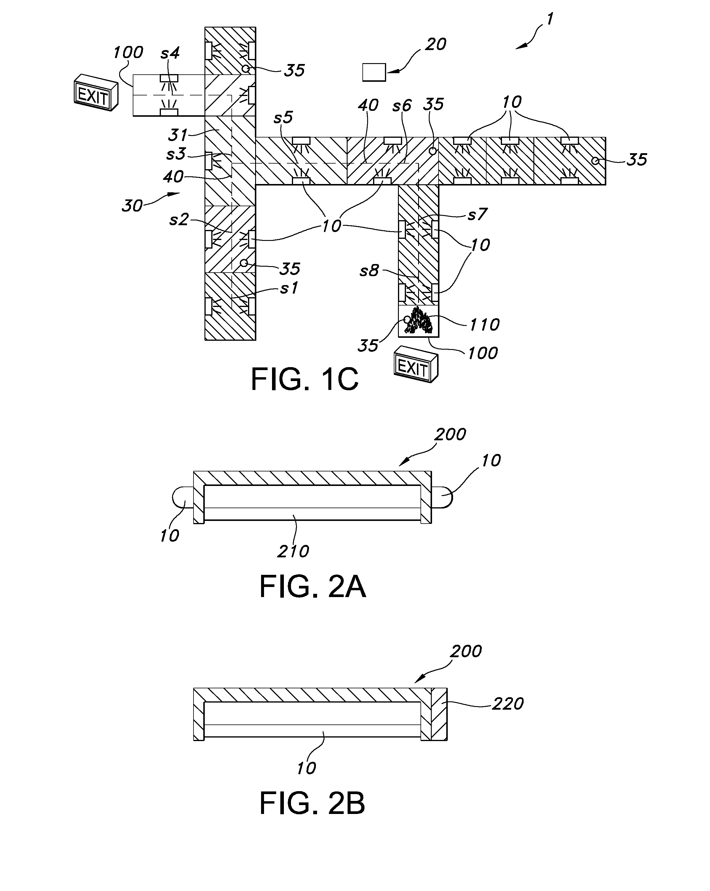 Method for guiding a human to a reference location, and lighting system comprising a plurality of light sources for use in such method