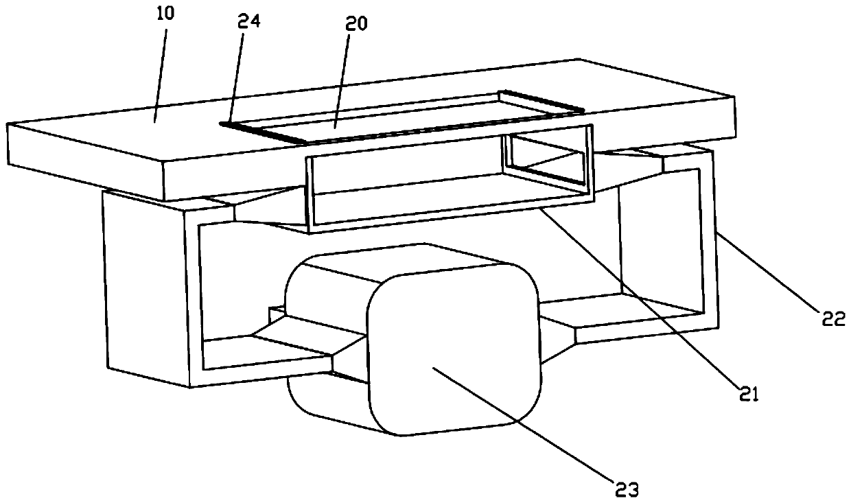 Suspended assembling workbench for instrument