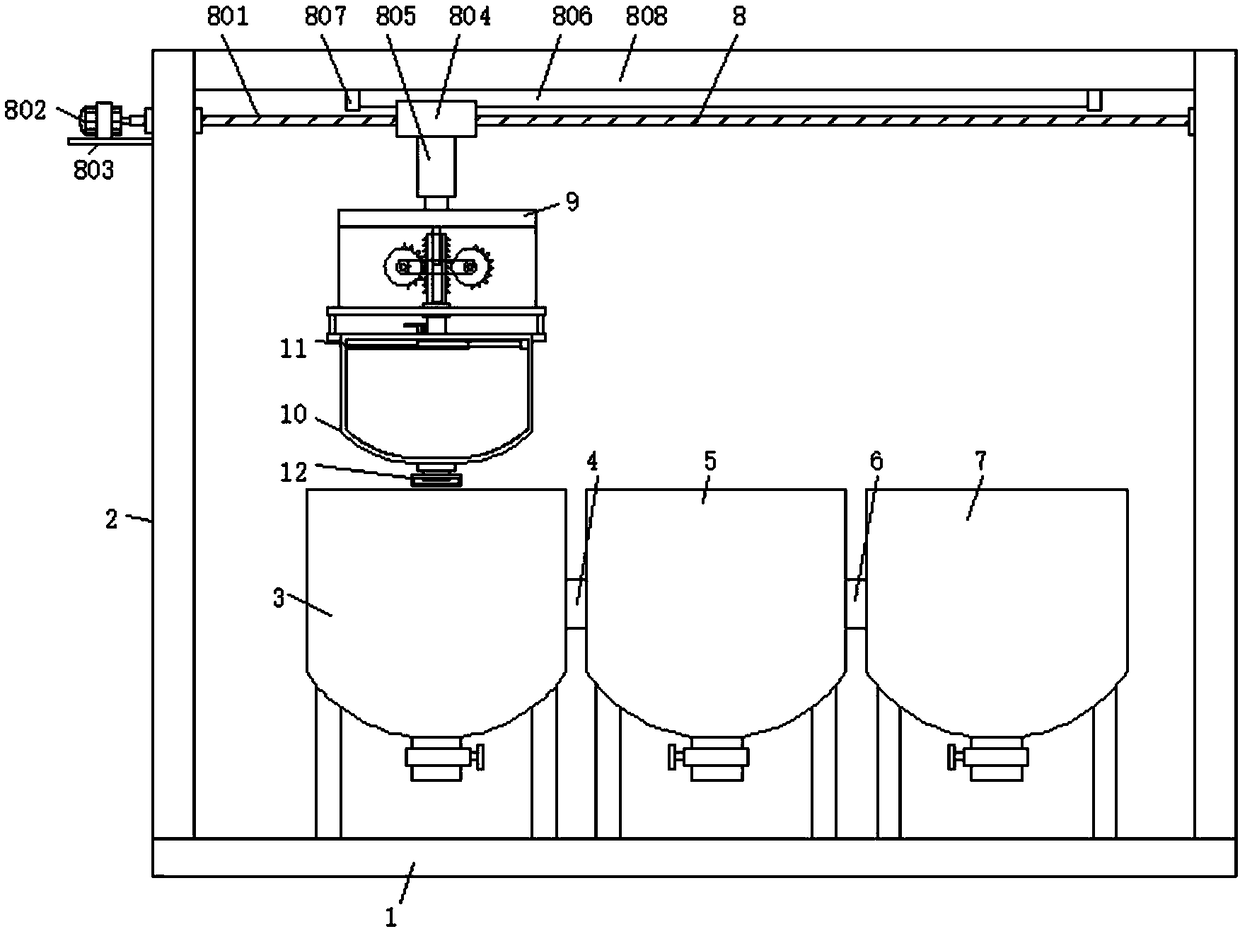 Color-protecting and hardening apparatus used for processing preserved red-core kiwi fruits