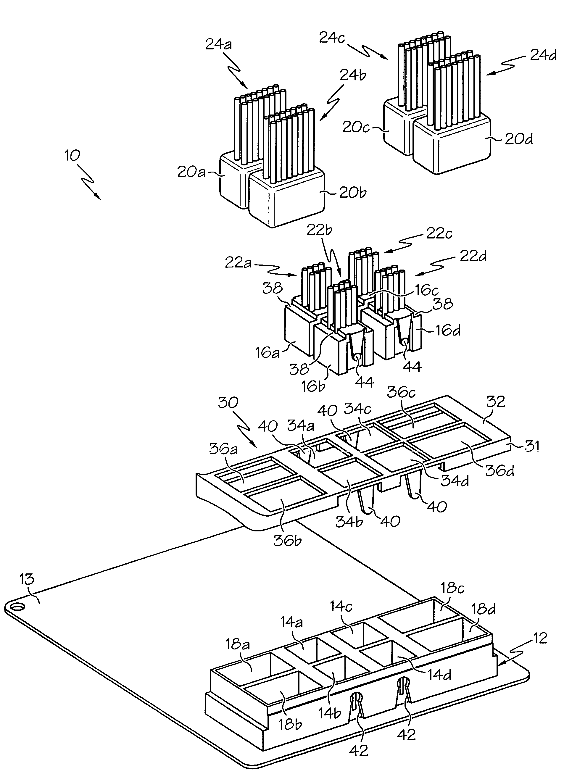 Multi-connector apparatus with connection-sequencing interlock mechanism