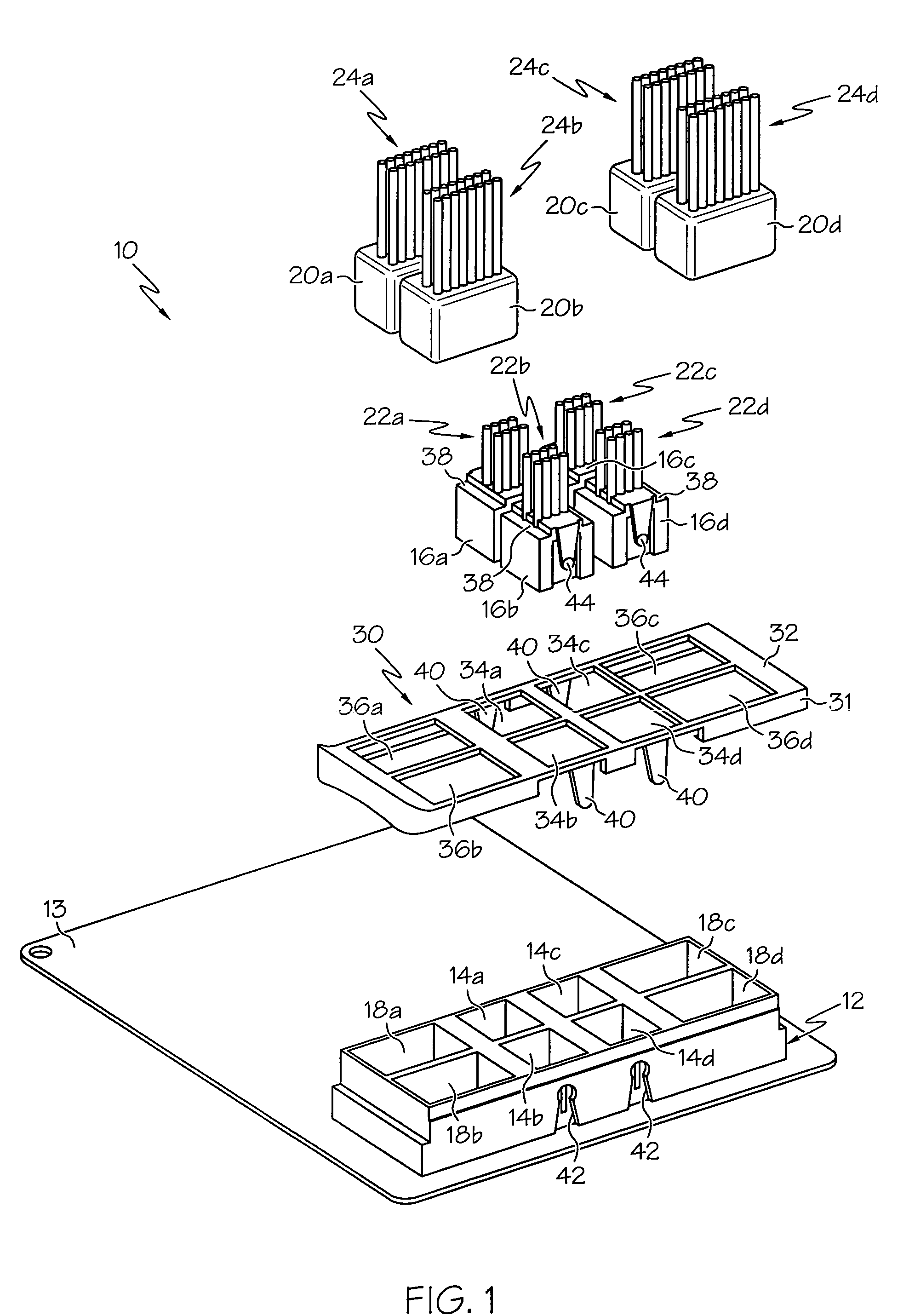 Multi-connector apparatus with connection-sequencing interlock mechanism