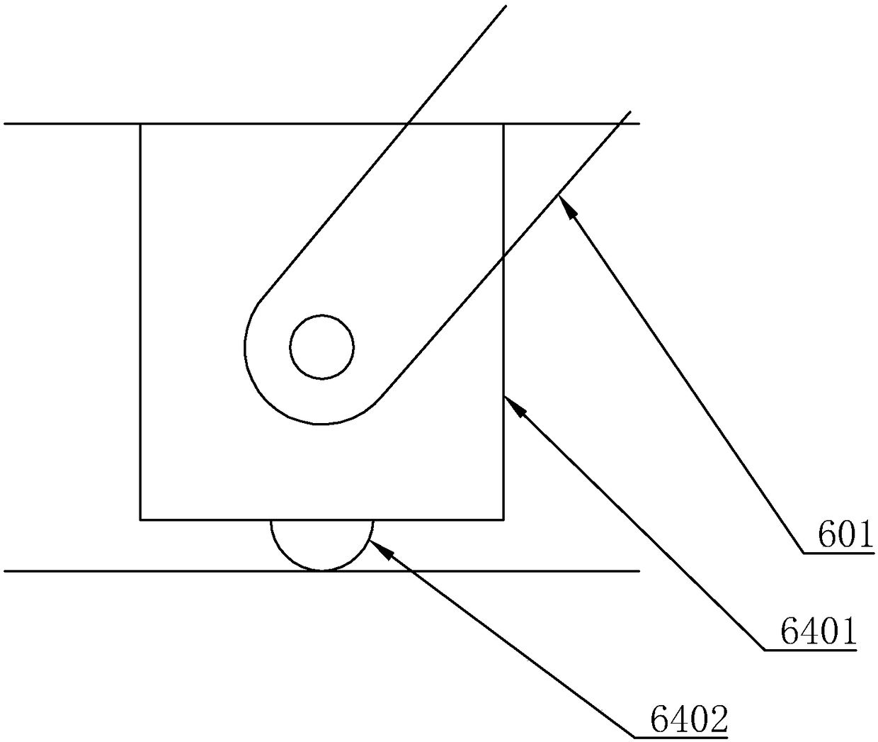 Device for enabling car to park in garage based on radio frequency identification of RFID (Radio Frequency Identification Device)