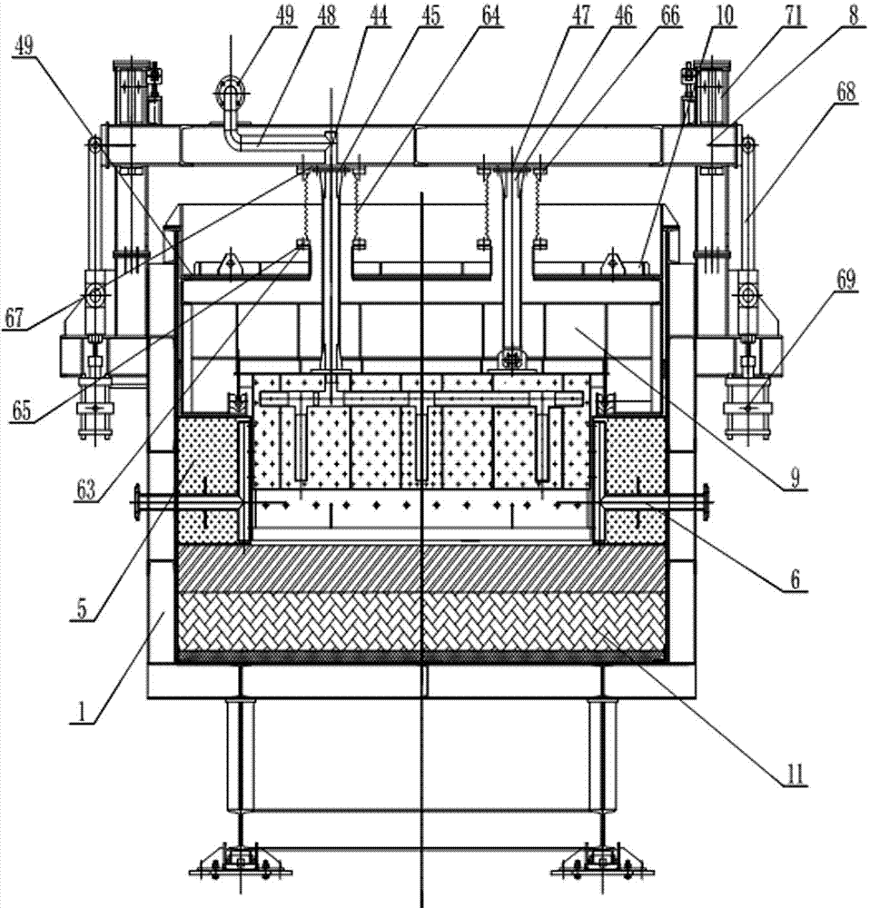 Atmosphere isolation device of horizontal annealing furnace