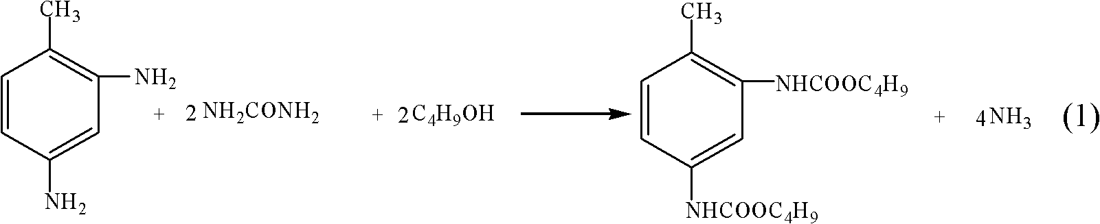 Method for preparing toluene diamino butyl formate