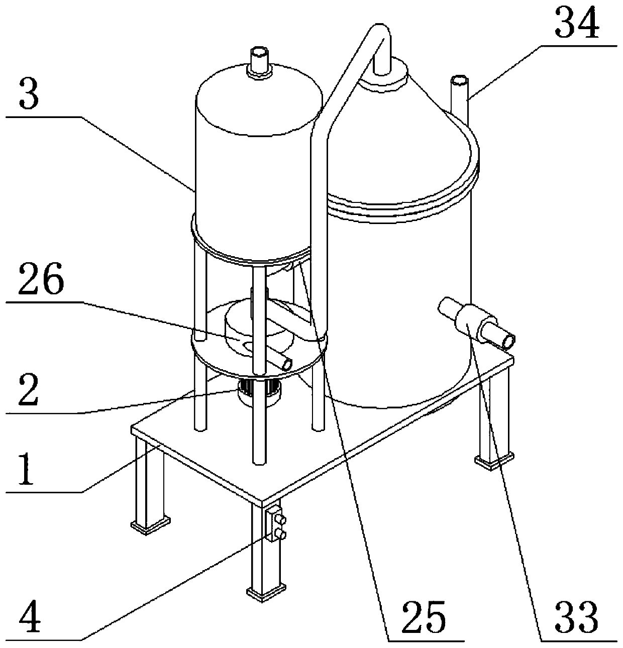 Industrial circulating water rapid sedimentation device