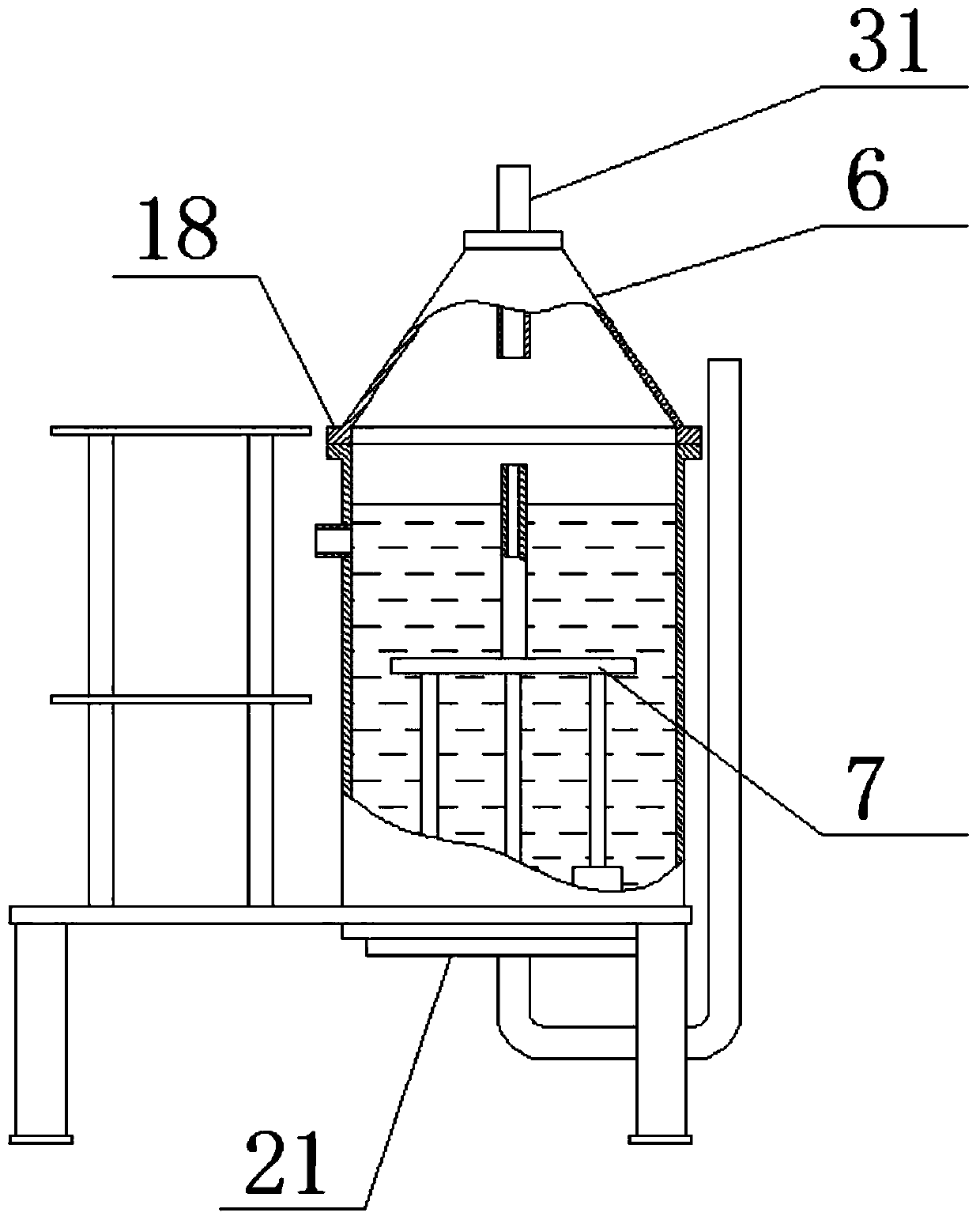 Industrial circulating water rapid sedimentation device