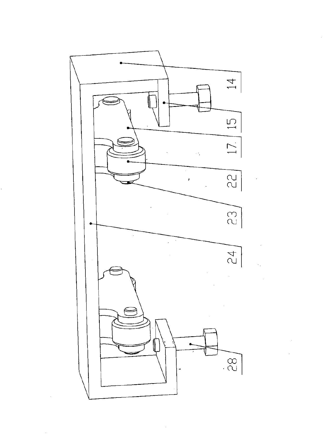 Adjustable tight pressing device for forming mill