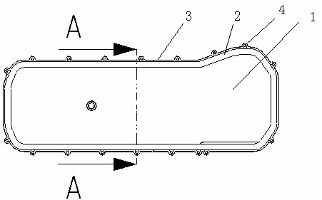 Oil pan sealing structure