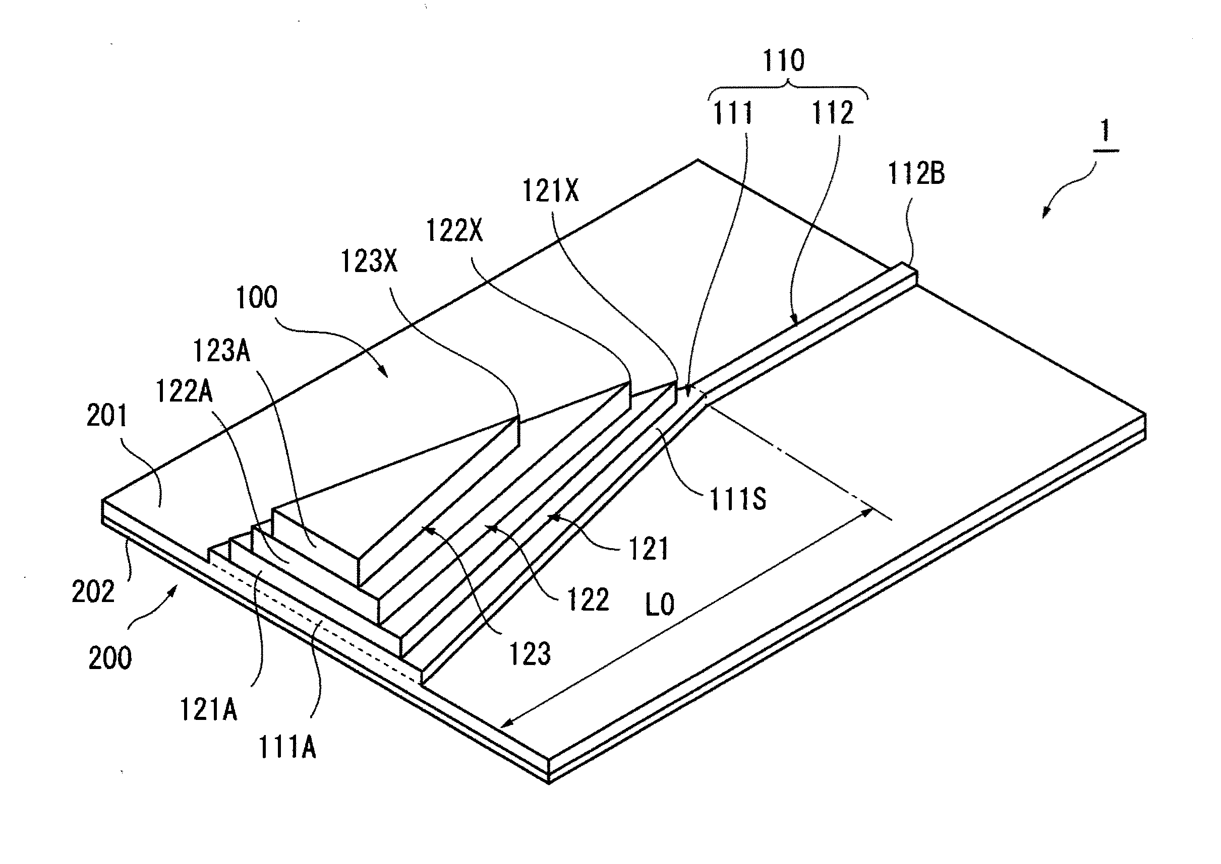 Optical waveguide structure and optical waveguide device