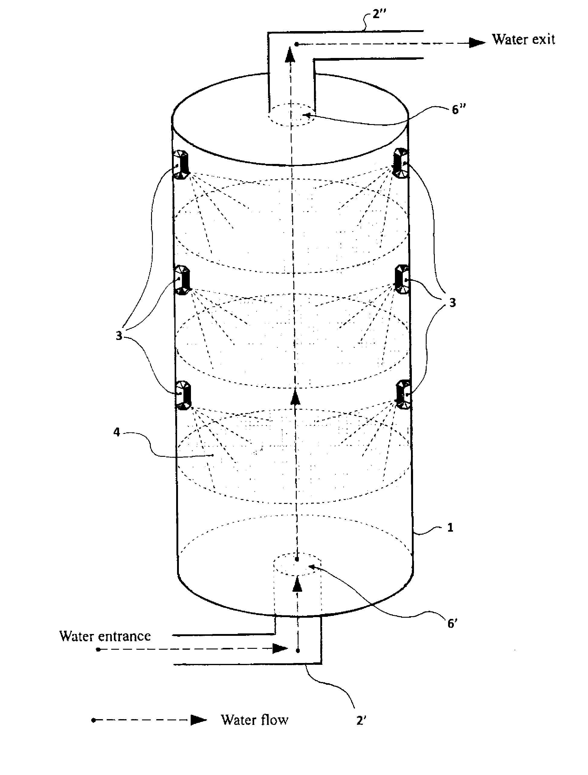 Porphyrinoid components, method and apparatus for water photodisinfection
