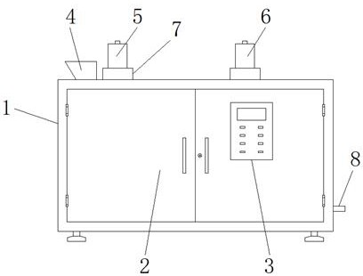 A bagasse cellulose and lignin centrifugal separation synchronous processing and screening equipment