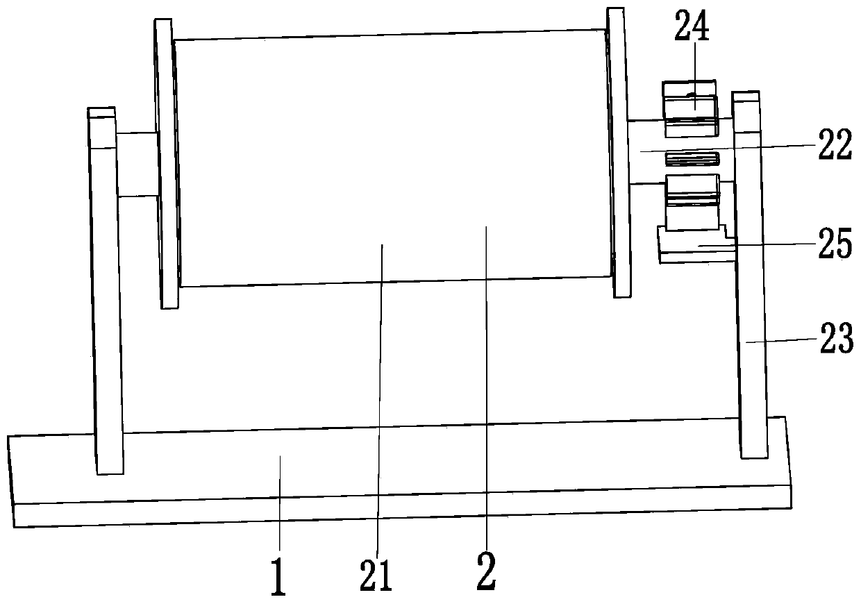 A processing device for the aluminum-plastic film of the outer packaging of the soft-pack battery in the stamping process