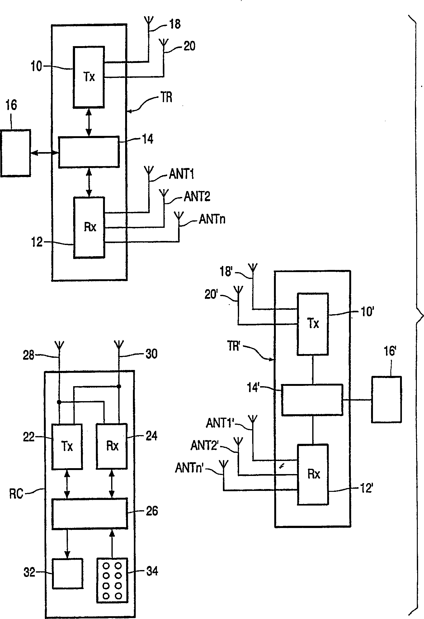 Dual code spread spectrum communication system with transmit antenna diversity
