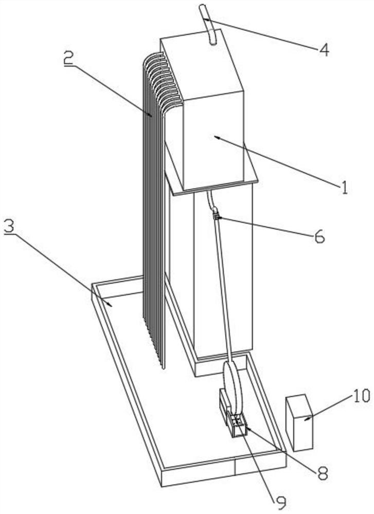 Air pressure circulating water power generation device