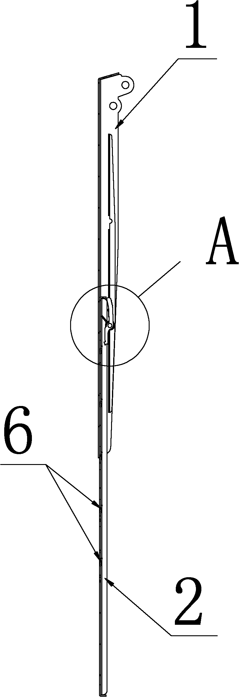 Telescopic support leg for work tables