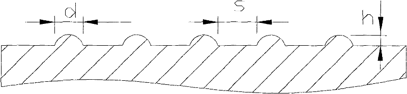 Bionic non-smooth surface film with pneumatic drag reduction effect