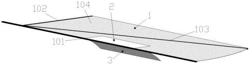 Flapping rotor wing capable of achieving lift enhancement through hole