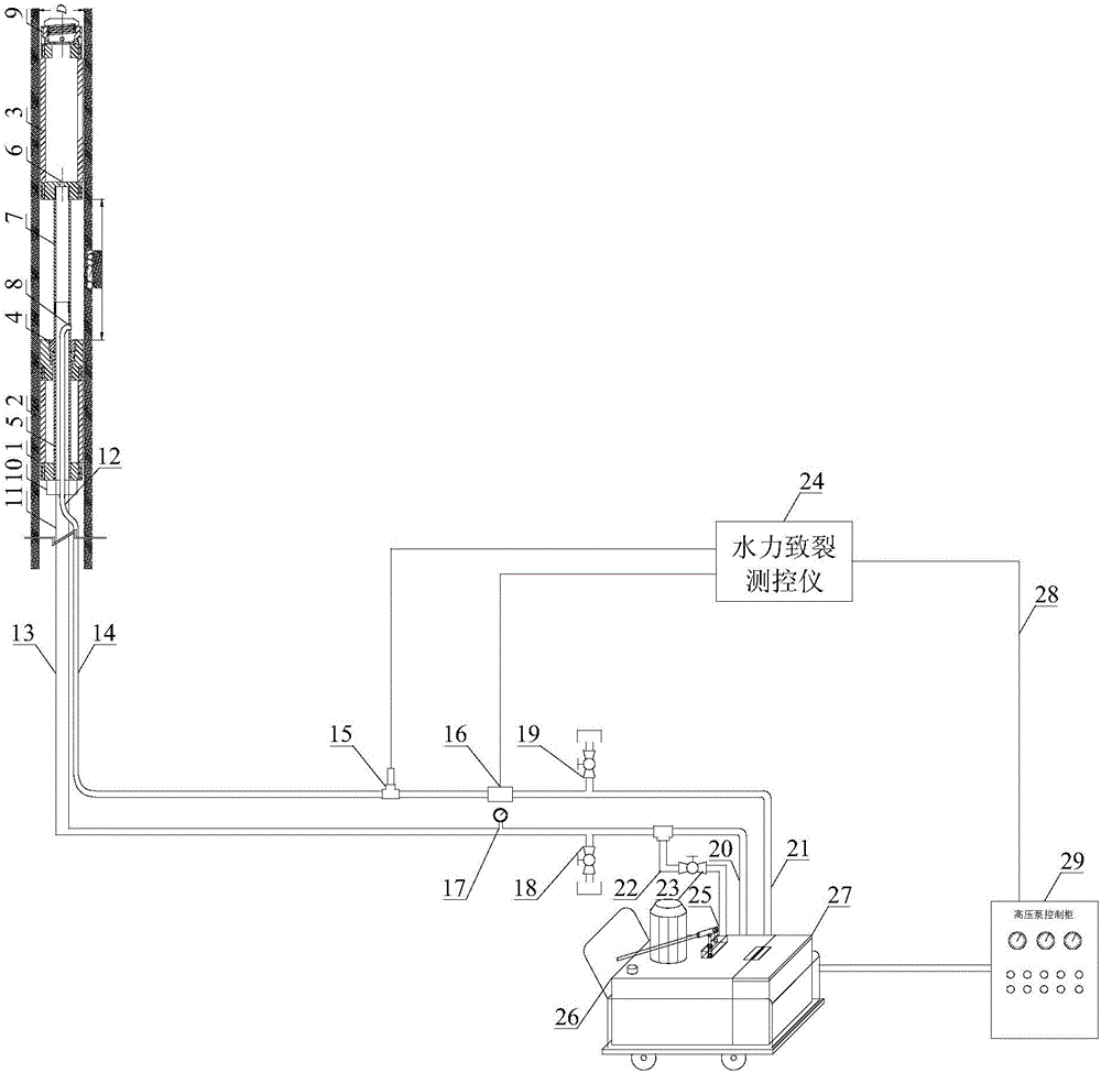 Crustal stress rapid measuring device and method of rock stratum under coal mine