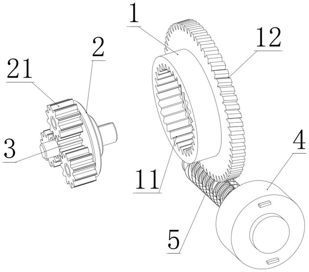 Controllable separated power device and swing piece manual-automatic integrated actuator