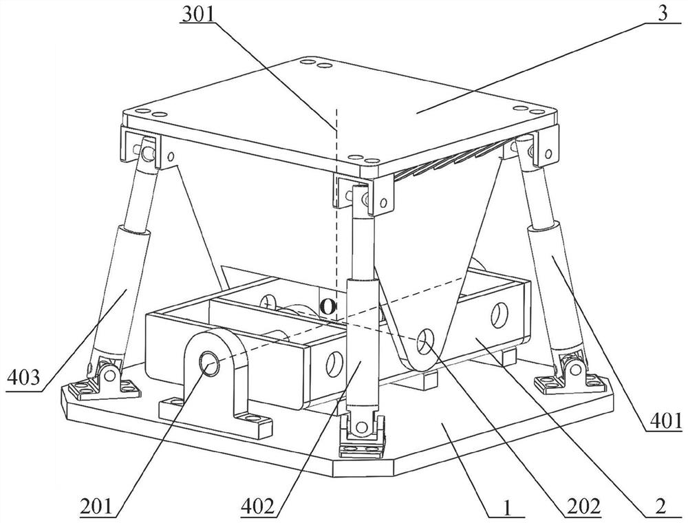 Paired-cylinder reverse-communication driving double-shaft swinging platform system